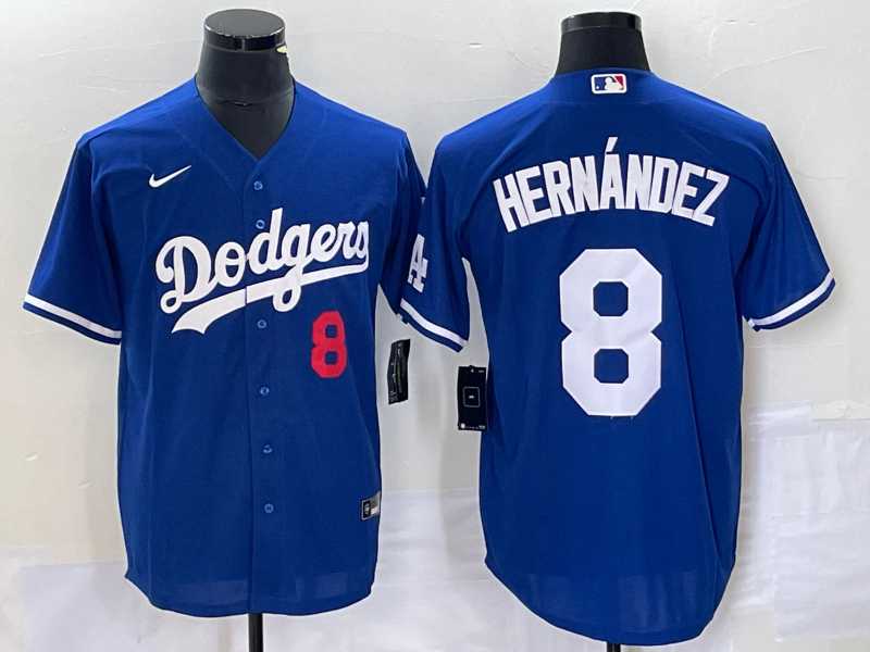 Men's Los Angeles Dodgers #8 Kike Hernandez Number Blue Stitched Cool Base Nike Jersey,We sell and wholesale Men's Los Angeles Dodgers #8 Kike Hernandez Number Blue Stitched Cool Base Nike Jersey on line form chian!